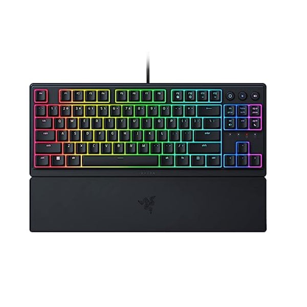 Razer Ornata V3 Tenkeyless - Low Profile Gaming Mechanical Membrane Wired Keyboard-Black