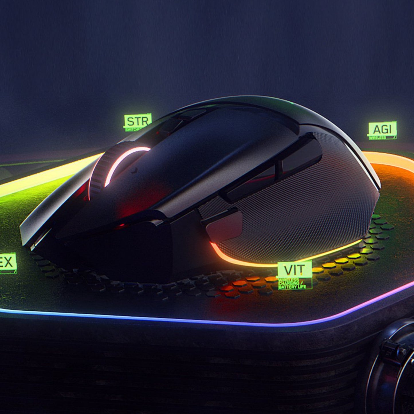 Razer Basilisk V3 Pro - Black Customizable Wireless Gaming Mouse with Razer HyperScroll Tilt Wheel