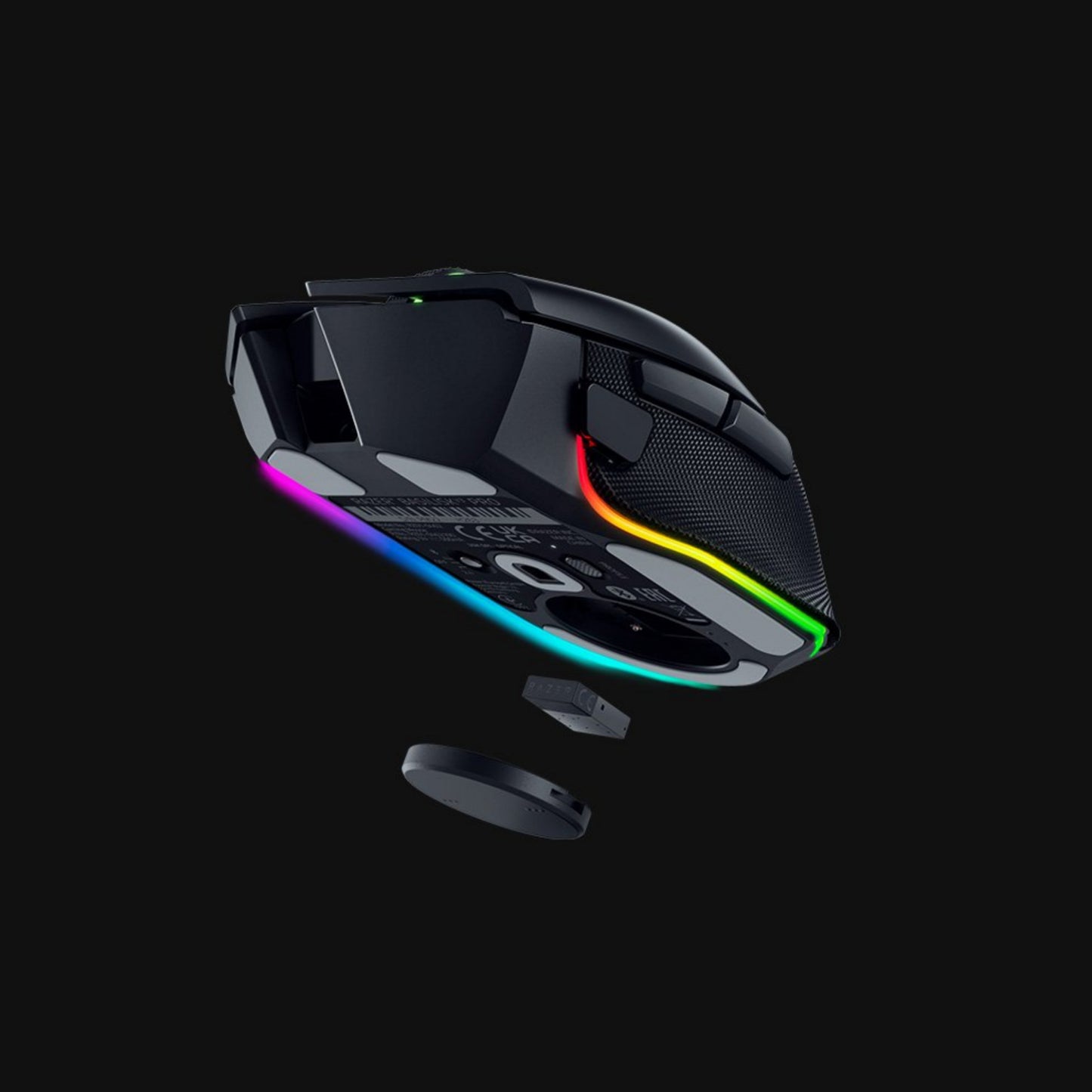 Razer Basilisk V3 Pro - Black Customizable Wireless Gaming Mouse with Razer HyperScroll Tilt Wheel