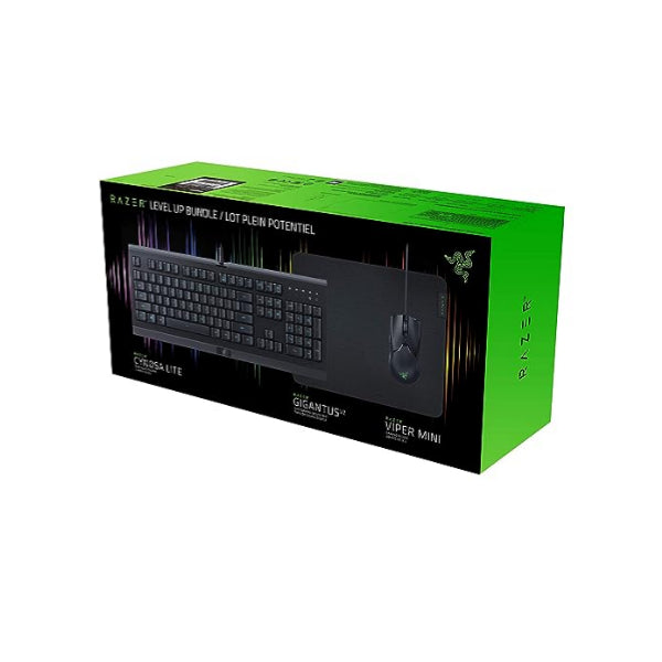 Razer Level Up Bundle Wired Mouse and Keyboard Cynosa Lite + Gigantus V2 Medium + Viper Mini