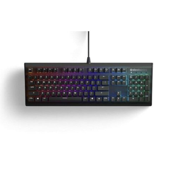 SteelSeries Apex M750 Mechanical Keyboard, QX2 Linear RGB Switches, Aerospace Aluminum Core, And In-Game Prism Illumination