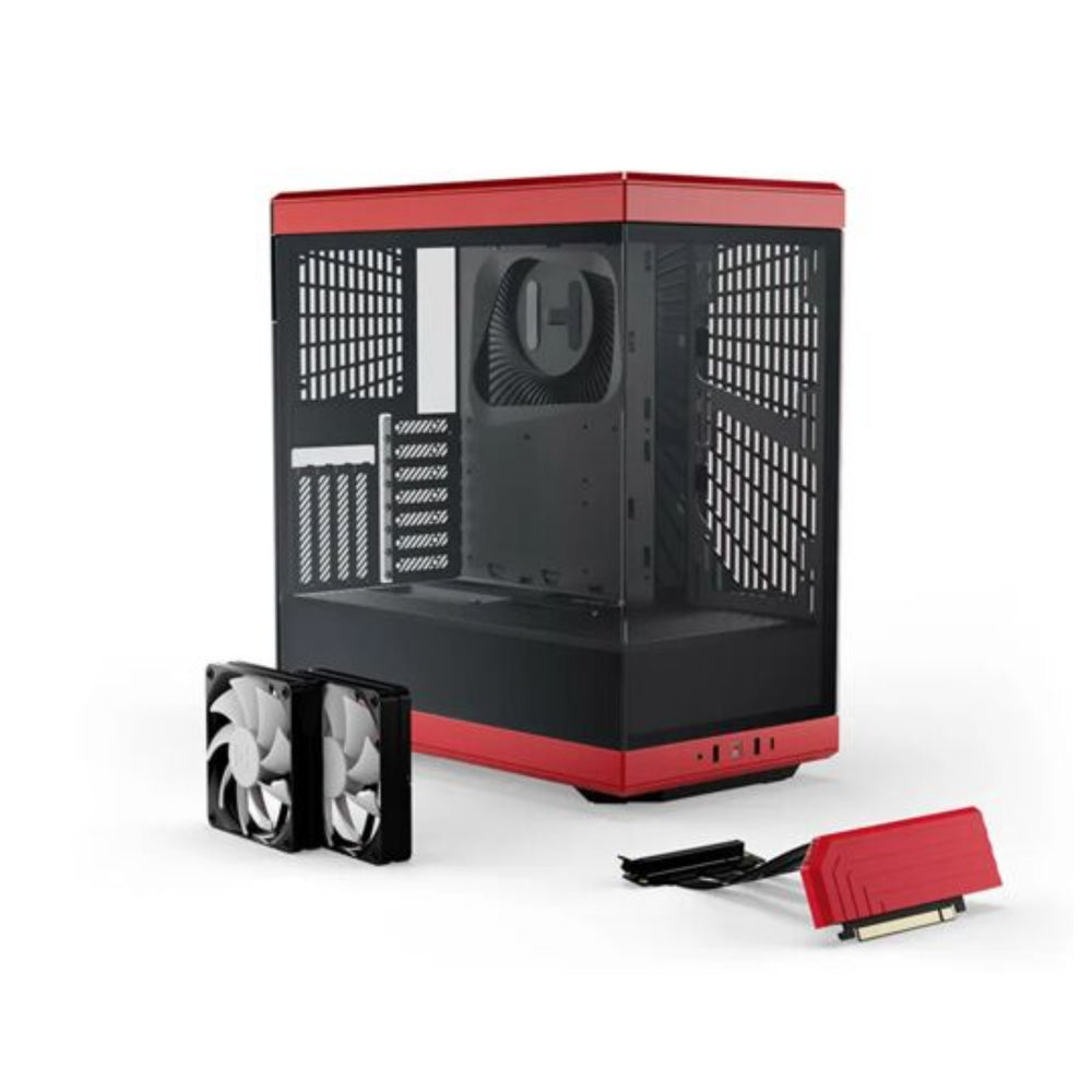 HYTE Y40 Mid-Tower S-Tier Aesthetic Case - Black/Red