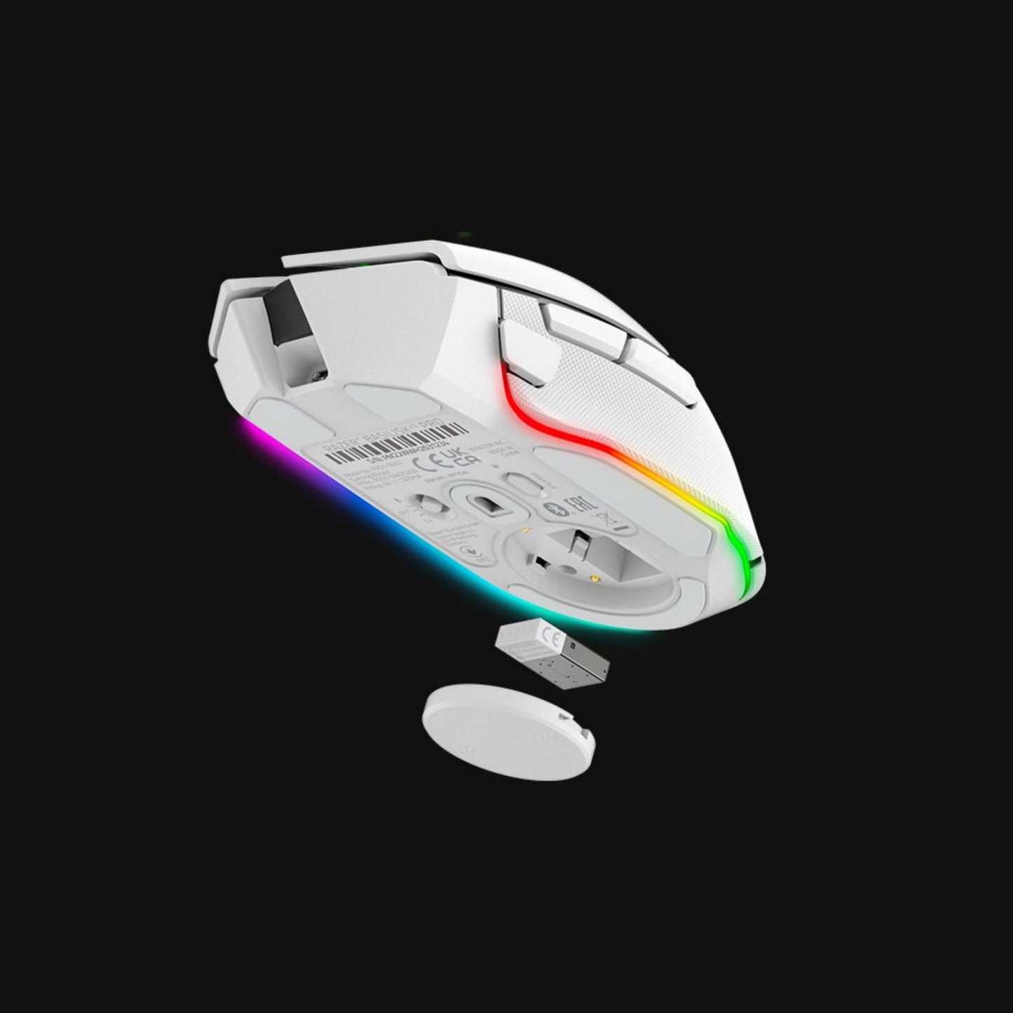 Razer Basilisk V3 Pro - White Customizable Wireless Gaming Mouse with Razer HyperScroll Tilt Wheel
