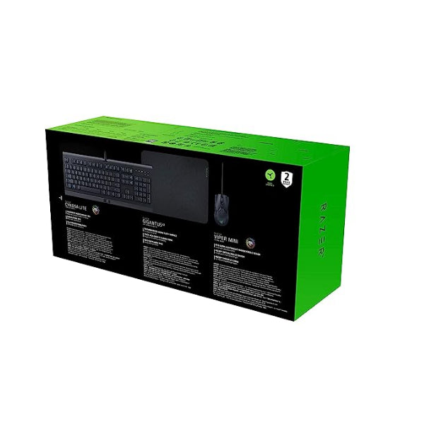 Razer Level Up Bundle Wired Mouse and Keyboard Cynosa Lite + Gigantus V2 Medium + Viper Mini