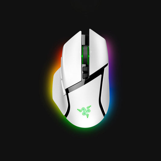 Razer Basilisk V3 Pro - White Customizable Wireless Gaming Mouse with Razer HyperScroll Tilt Wheel