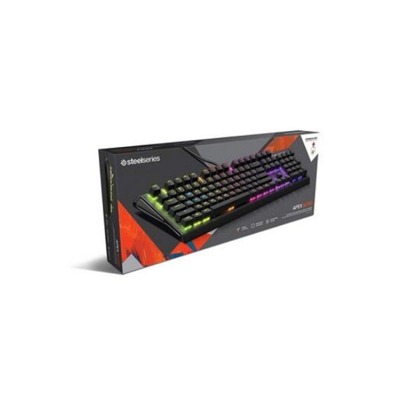 SteelSeries Apex M750 Mechanical Keyboard, QX2 Linear RGB Switches, Aerospace Aluminum Core, And In-Game Prism Illumination