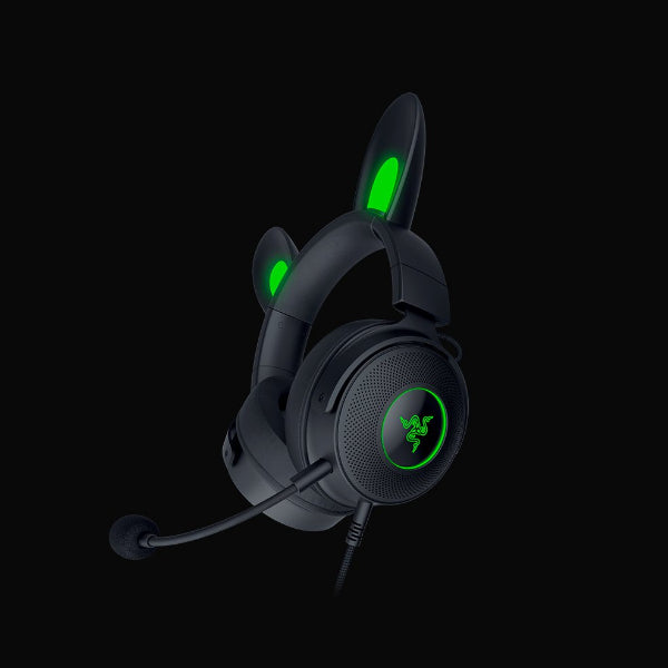 Razer Kraken Kitty V2 Pro - Black Wired RGB Headset with Interchangeable Ears