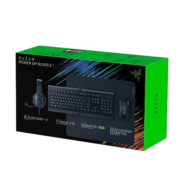 Razer Power Up Gaming Bundle V2 - Cynosa Lite, Gigantus V2 L, DeathAdder Essential, BlackShark V2 X
