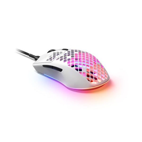 SteelSeries Aerox 3 (2022) Wired Gaming Optical Mouse - Snow