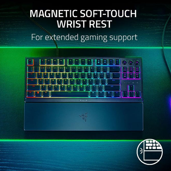 Razer Ornata V3 X Full-Size Wired Membrane Gaming Keyboard for PC, Chroma  RGB, Wrist Rest, Black
