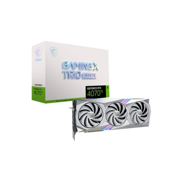 Msi GeForce RTX 4070 Ti GAMING X TRIO WHITE 12GB GDDR6X Graphics Card - DLSS 3