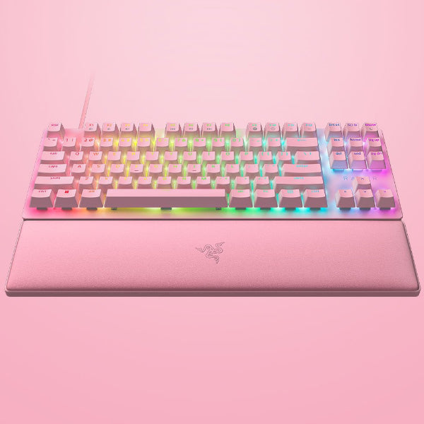 Razer Huntsman V2 Tenkeyless - Linear Optical Switch - US - Quartz Tenkeyless Optical Gaming Keyboard