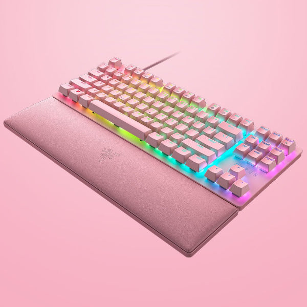 Razer Huntsman V2 Tenkeyless - Linear Optical Switch - US - Quartz Tenkeyless Optical Gaming Keyboard