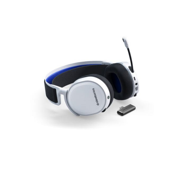SteelSeries Arctis 7P+ Wireless 7.1 Surround Gaming Headset For PC, PS, Mac, Android - White