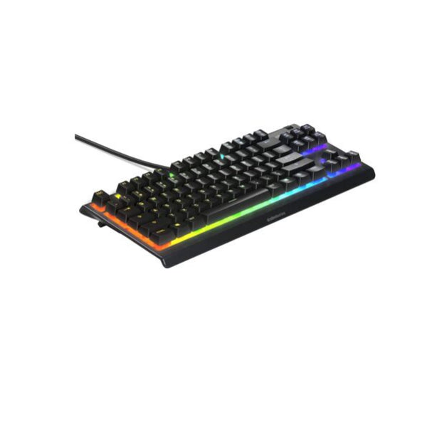 SteelSeries Apex 3 TKL Wired Membrane Gaming Keyboard- Black
