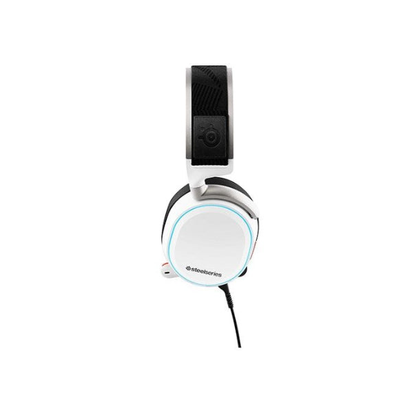 SteelSeries Arctis Pro + GameDAC Gaming Headset, Dedicated DAC And Amplifier, Audiophile - White / Black