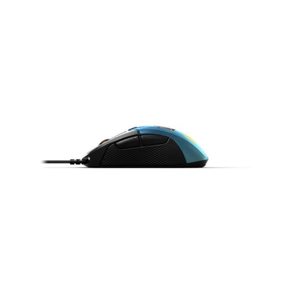SteelSeries Rival 310 PUBG Edition Gaming Mouse, 12,000 CPI TrueMove3 Optical Sensor, Split-Trigger Buttons, RGB Lighting - Black / Blue