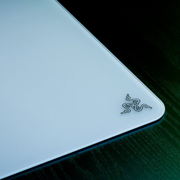 Razer Atlas - White Tempered Glass Gaming Mouse Mat