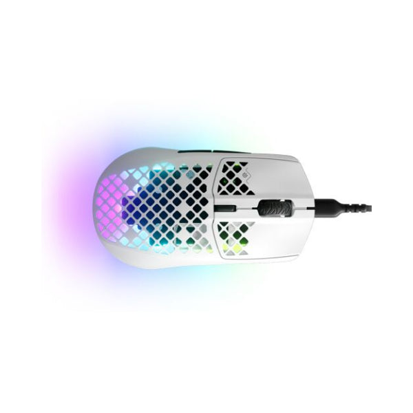 SteelSeries Aerox 3 (2022) Wired Gaming Optical Mouse - Snow