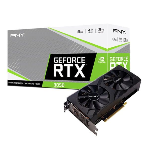 PNY GeForce RTX 3050 8GB VERTO Dual Fan 8GB GDDR6 Graphics card
