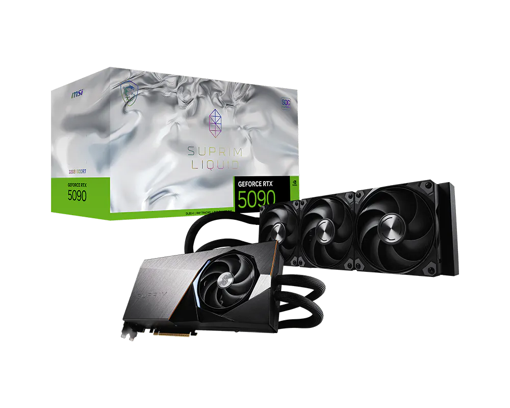 MSI GeForce RTX™ 5090 32G SUPRIM LIQUID SOC Graphics Card