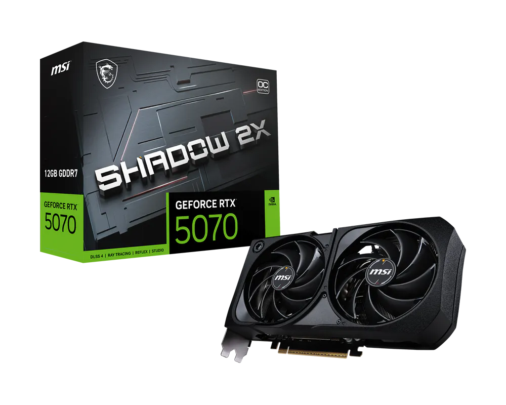 MSI GeForce RTX™ 5070 12G SHADOW 2X OC Graphics Card