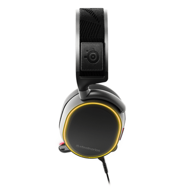 SteelSeries Arctis PRO ChatMix Dial, 40,000Hz Hi-Res, Surround Sound DTS Headphone, RGB Illuminated PC Gaming Headset