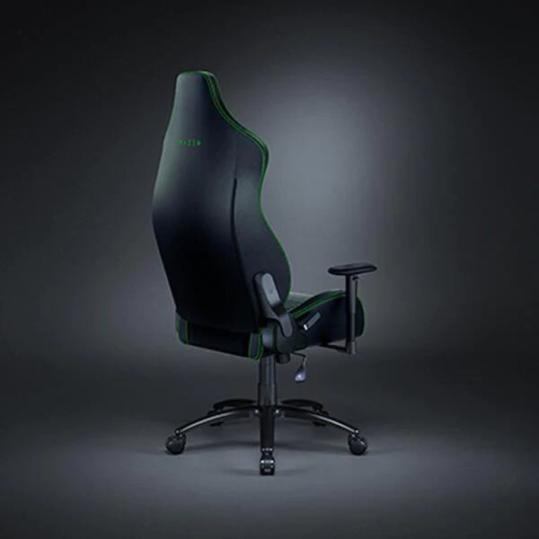 Razer Iskur X Ergonomic Gaming-Chair: Ergonomically Designed for Hardcore Gaming - Multi-Layered Synthetic Leather - High-Density Foam Cushions - 2D Armrests - Steel-Reinforced Body - Black/Green