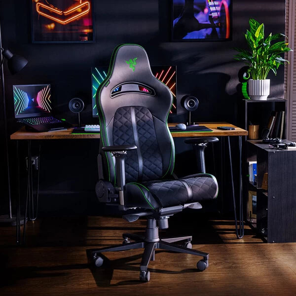 Razer Enki – Gaming Chair for All-Day Gaming Comfort|Black and Green