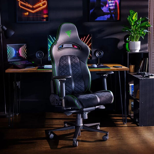 Razer Enki – Gaming Chair for All-Day Gaming Comfort|Black and Green