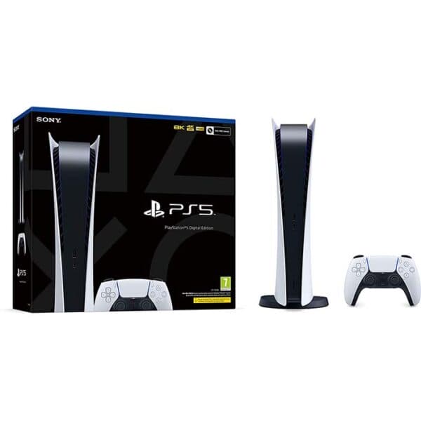 PlayStation 5 Digital Edition Console (Non CD), TRA version, Middleast warranty