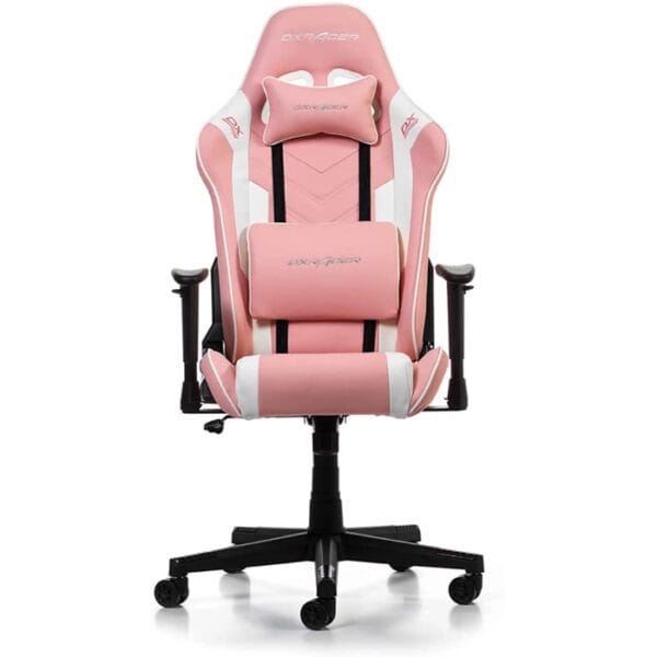 DXRacer P132 Prince Series Gaming Chair – Pink&White