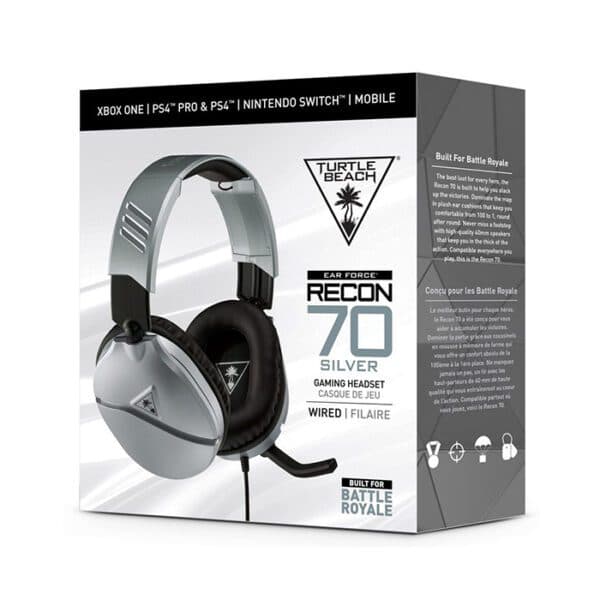 Turtle Beach Ear Force Recon 70 Multiplatform Gaming Headset – Silver
