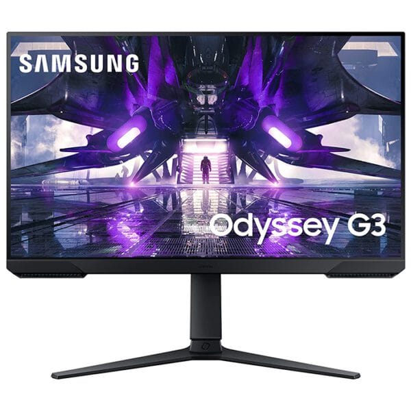 SAMSUNG LS24AG320 24″ Odyssey G3 Gaming Monitor, FHD, 1Ms, 165Hz, Flat Screen,Black and Blue