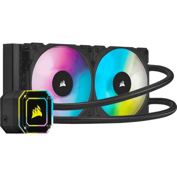 CORSAIR iCUE H100i ELITE CAPELLIX Liquid CPU Cooler, Black