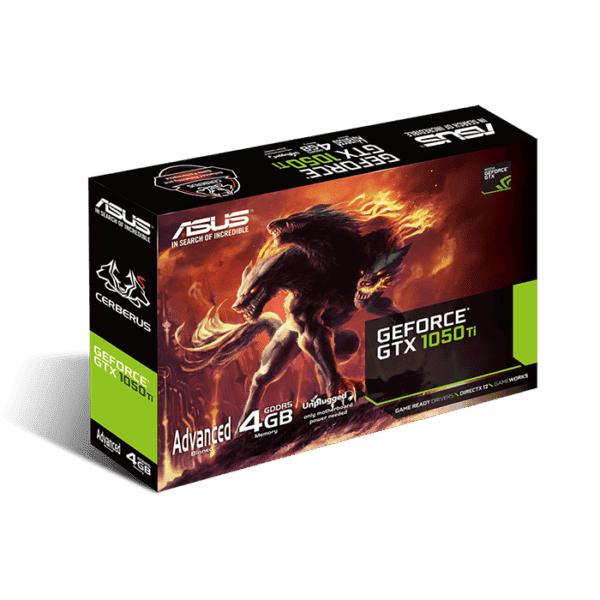 ASUS Cerberus GeForce® GTX 1050 Ti Advanced Edition 4GB GDDR5 Graphics Card