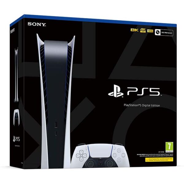 PlayStation 5 Digital Edition Console (Non CD), TRA version, Middleast warranty