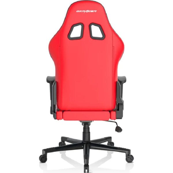 DXRacer Prince Series P132 Gaming Chair, 1D Armrests with Soft Surface, Red & Black