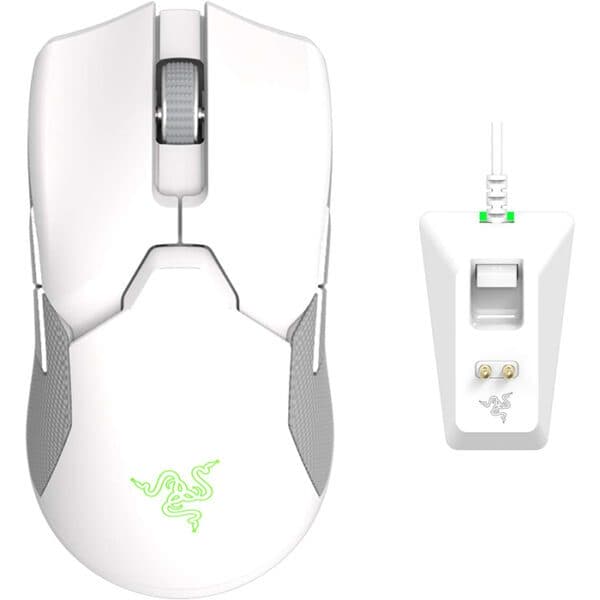 Razer Viper Ultimate with Charging Dock – Mercury Ambidextrous Gaming Mouse with Razer™ HyperSpeed Wireless