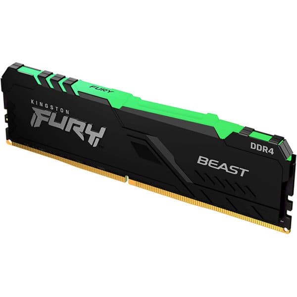 Kingston Fury Beast RGB 16GB DDR4 Desktop Memory, 3200Mhz