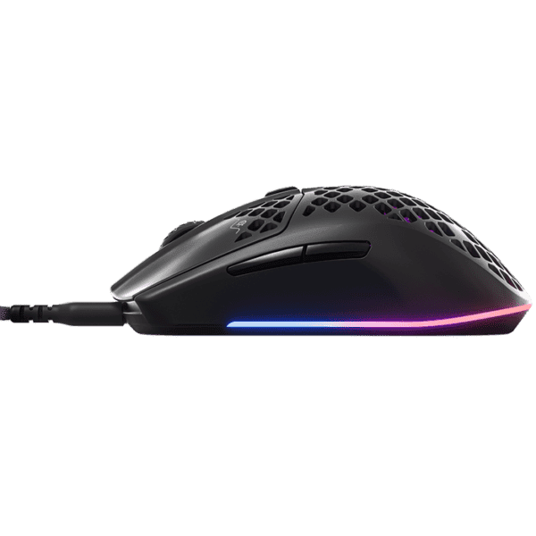 SteelSeries AEROX 3 Wired Ultra Lightweight Super-Fast Mouse with AquaBarrier onyx, Black