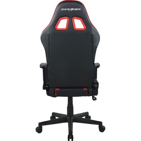 DXRacer Prince Series P132 Gaming Chair, 1D Armrests with Soft Surface, Black and Red