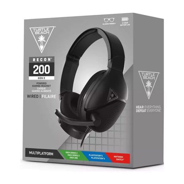 Turtle Beach Recon 200 Gen 2 Black Gaming Headset