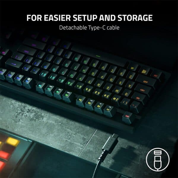 Razer Huntsman V2 Tenkeyless - Linear Optical Switch - US - Black Tenkeyless Optical Gaming Keyboard