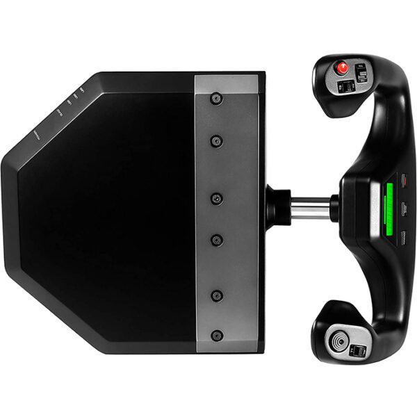 Logitech G Saitek PRO Flight Yoke System, Professional Simulation Yoke and Throttle Quadrant, 3 Modes, 75 Programmable Controls, Configurable Throttle Knobs, Steel Shaft, USB, PC – Black
