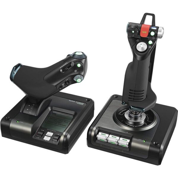 Logitech G Saitek X52 Professional H.O.T.A.S. Part-Metal Throttle And Stick Simulation Controller