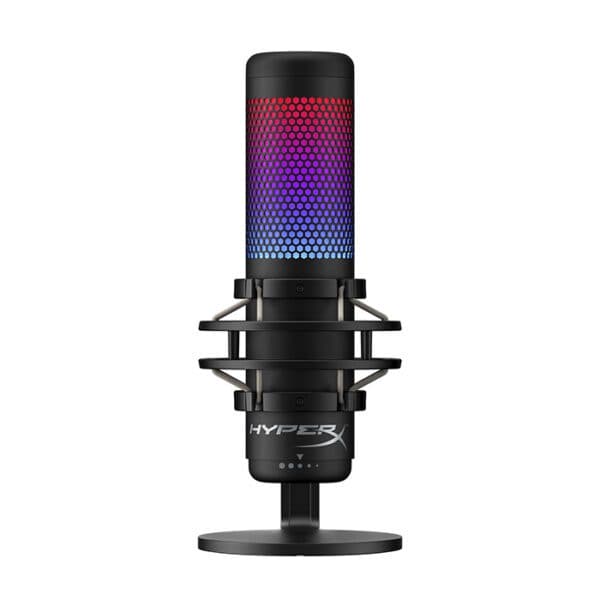 HyperX QuadCast S – RGB USB Condenser Microphone for PC, PS4, PS5 and Mac