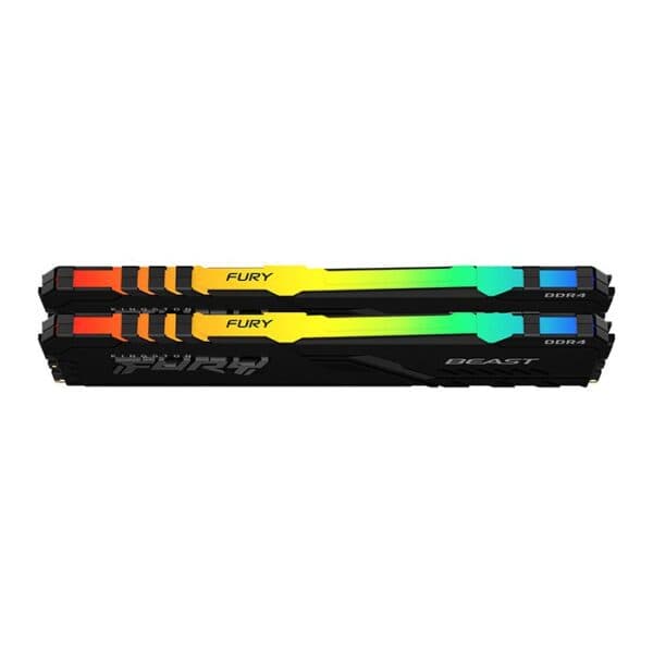Kingston Fury Beast RGB 64GB(2*32GB) DDR4 Desktop Memory, 3600MHz