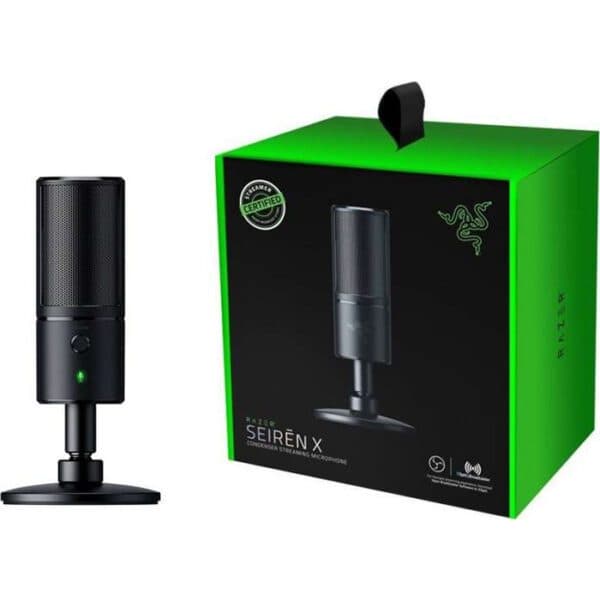 Razer Seiren X Cardioid Condenser Streaming USB Desktop Microphone