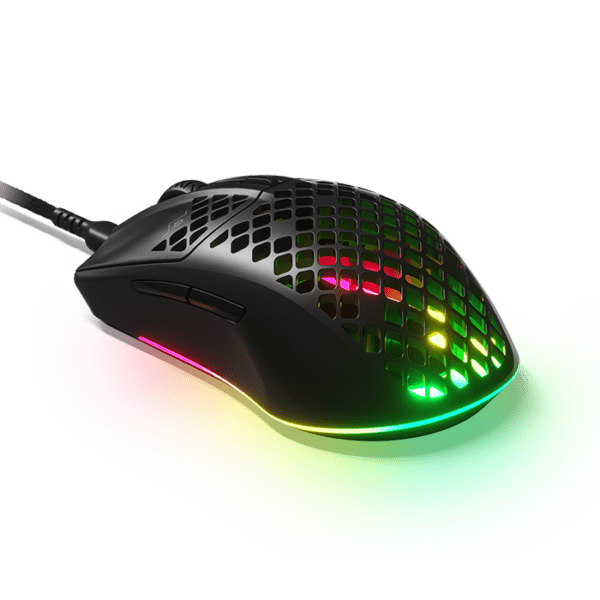 SteelSeries AEROX 3 Wired Ultra Lightweight Super-Fast Mouse with AquaBarrier onyx, Black